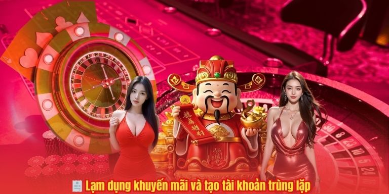 🧾 Lạm dụng khuyến mãi và tạo tài khoản trùng lặp